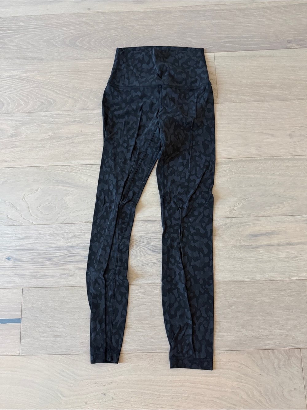 Lululemon Align High-Waist Black Leopard Print Leggings